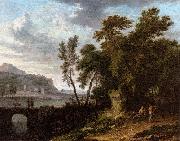 Jan van Huijsum Landscape with Ruin and Bridge France oil painting artist